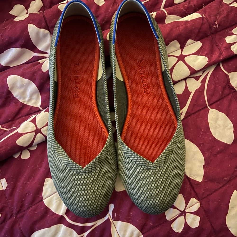 Rothys The Flat charcoal size 8